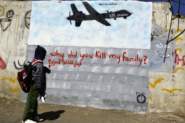 Mural US Drones in Jemen